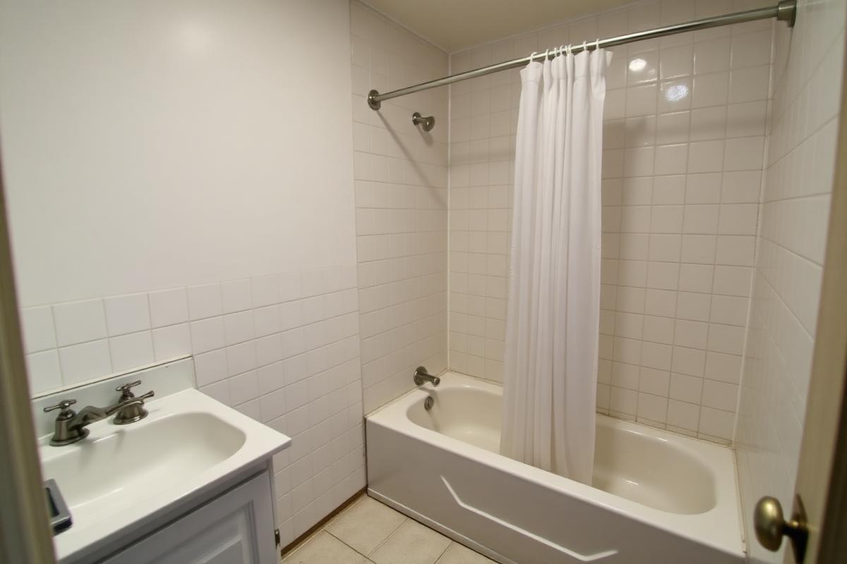 Dated bathroom before remodeling